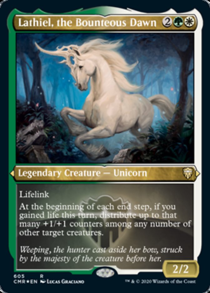 Lathiel, the Bounteous Dawn (Foil Etched) (605) [Commander Legends]