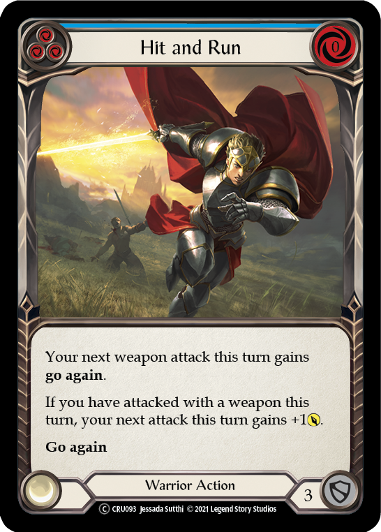 Hit and Run (Blue) (CRU093) [Crucible of War]