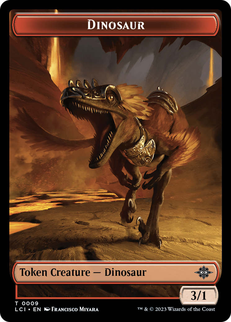 Dinosaur Token (0009) (9) [The Lost Caverns of Ixalan]