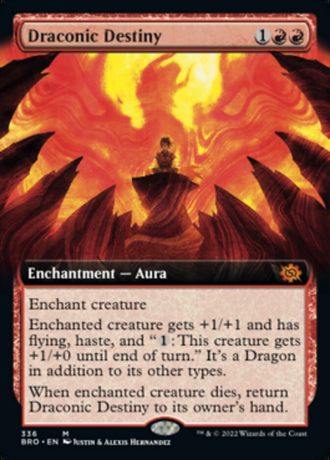 Draconic Destiny (Extended Art) (336) [The Brothers' War]