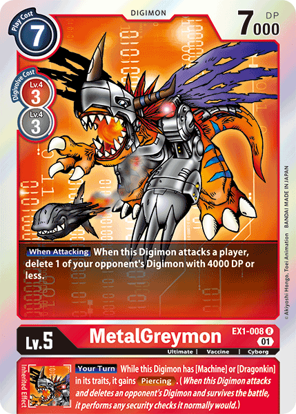 MetalGreymon (EX1-008 R) [Classic Collection]