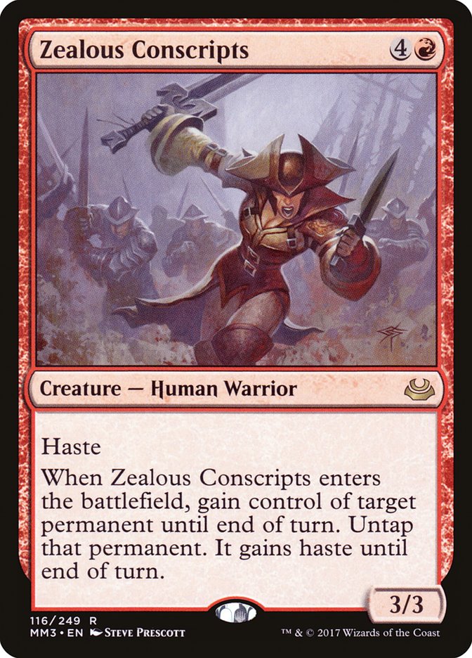 Zealous Conscripts (116) [Modern Masters 2017]