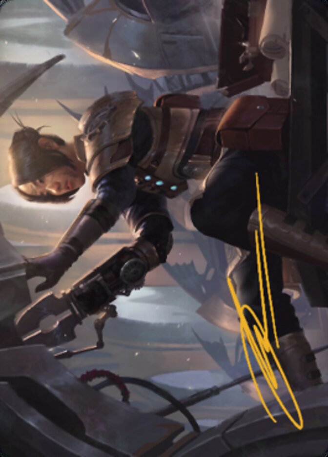 Thopter Mechanic Art Card (Gold-Stamped Signature) (13) [Art Series: The Brothers' War]