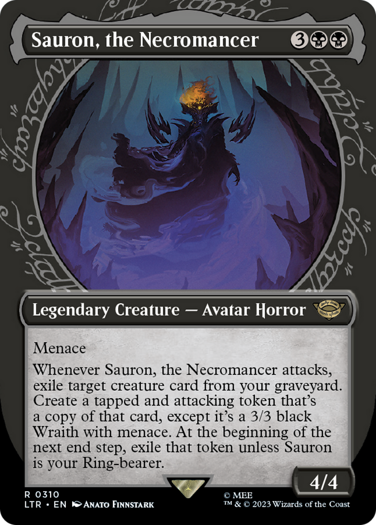 Sauron, the Necromancer (Showcase) (310) [Universes Beyond: The Lord of the Rings: Tales of Middle-earth]