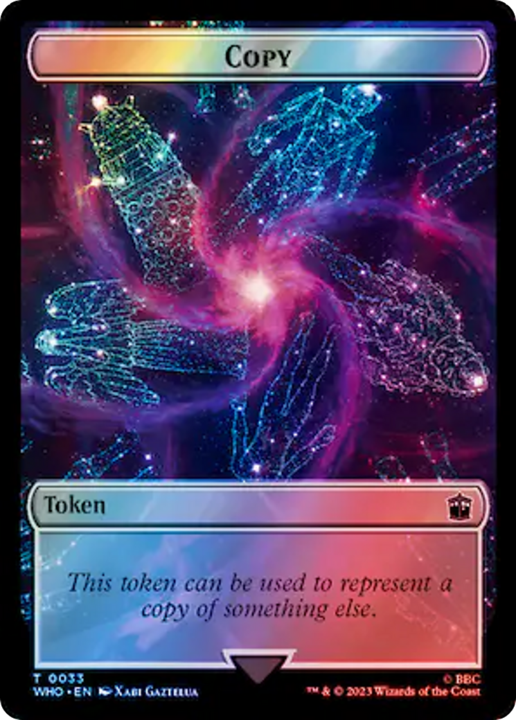 Copy // Cyberman Double-Sided Token (Surge Foil) (33 // 56) [Universes Beyond: Doctor Who]