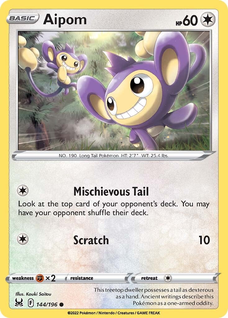 Aipom (144/196) [SWSH11: Lost Origin]