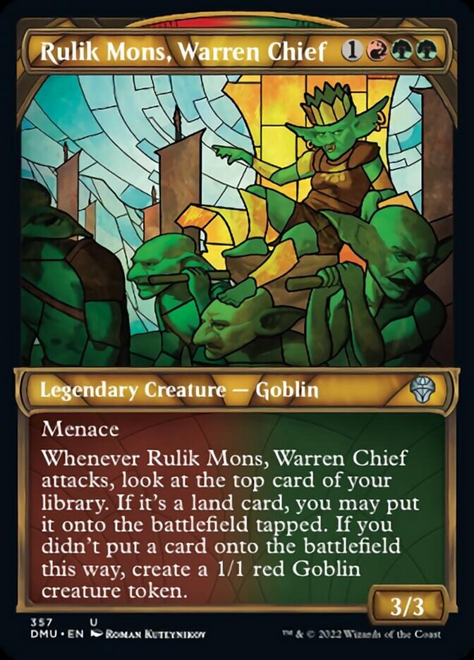 Rulik Mons, Warren Chief (Textured Foil) (357) [Dominaria United]