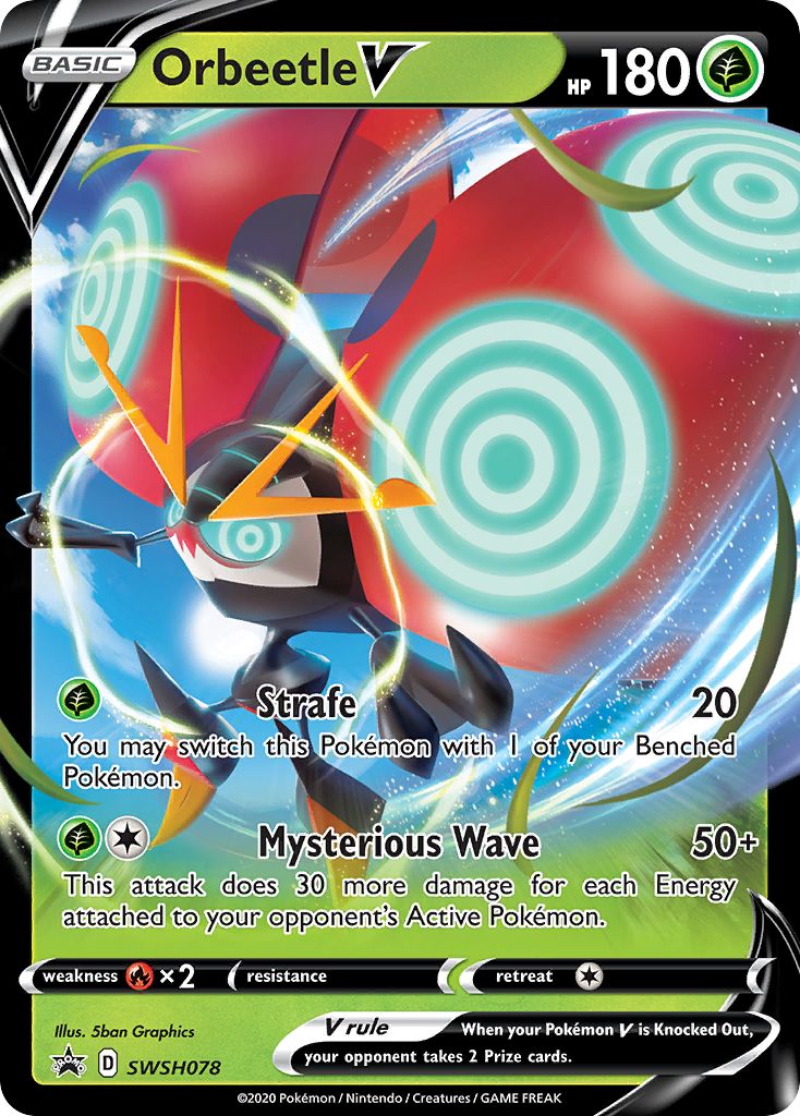 Orbeetle V - SWSH078 (SWSH078) [SWSH: Sword & Shield Promo Cards]