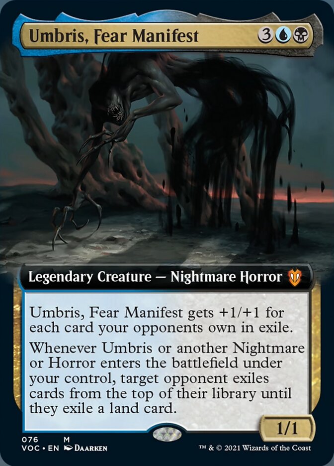 Umbris, Fear Manifest (Extended Art) (76) [Commander: Innistrad: Crimson Vow]
