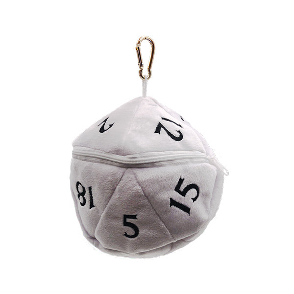Ultra PRO: Plush D20 - Dice Bag: Plush d20 White/Black