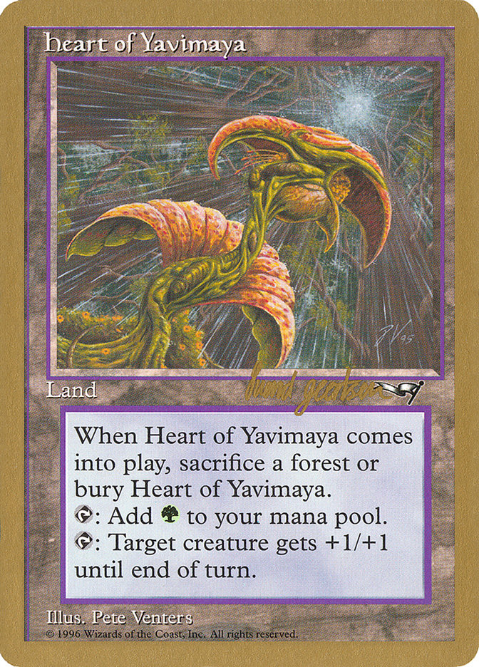 Heart of Yavimaya - 1997 Svend Geertsen (ALL) [World Championship Decks]