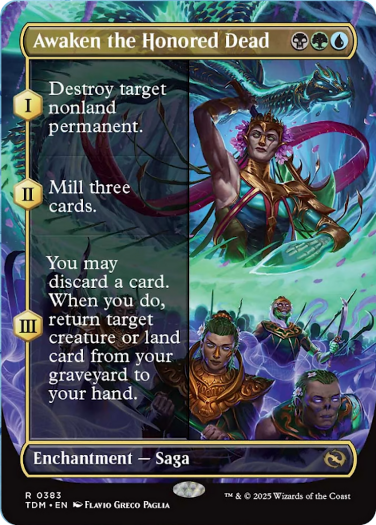 Awaken the Honored Dead (Borderless) (383) [Tarkir: Dragonstorm]