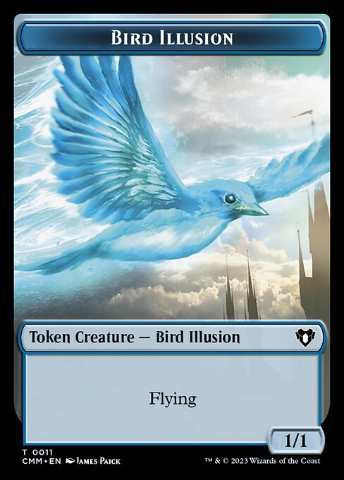 City's Blessing // Bird Illusion Double-Sided Token (49 // 11) [Commander Masters]