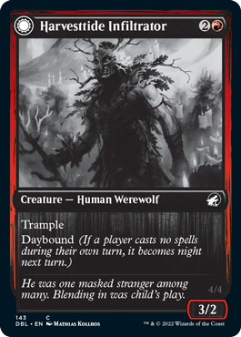 Harvesttide Infiltrator (143) [Innistrad: Double Feature]