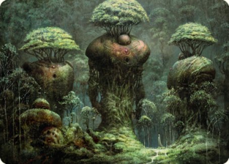 Forest Art Card (65) [Art Series: Dominaria United]