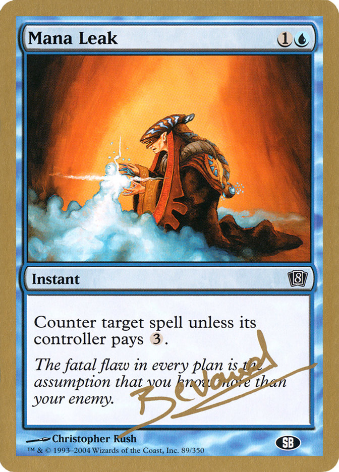 Mana Leak - 2004 Manuel Bevand (8ED) (SB) [World Championship Decks]