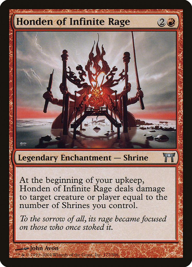 Honden of Infinite Rage (172) [Champions of Kamigawa]