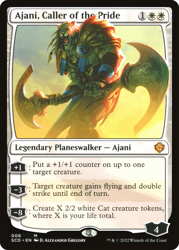 Ajani, Caller of the Pride (6) [Starter Commander Decks]