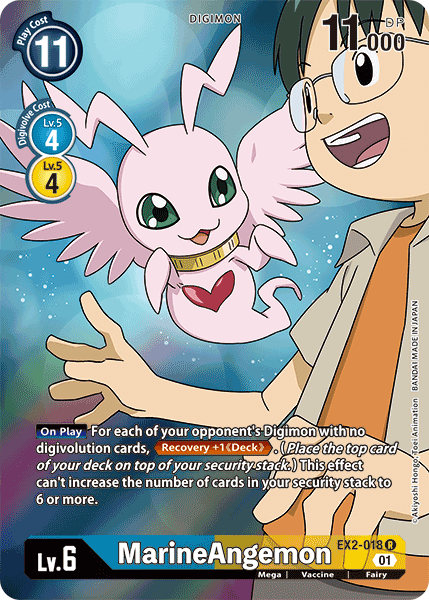 MarineAngemon (Alternate Art) (EX2-018 R) [Digital Hazard]