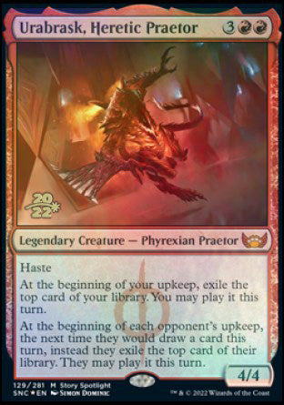 Urabrask, Heretic Praetor (129) [Prerelease Cards]