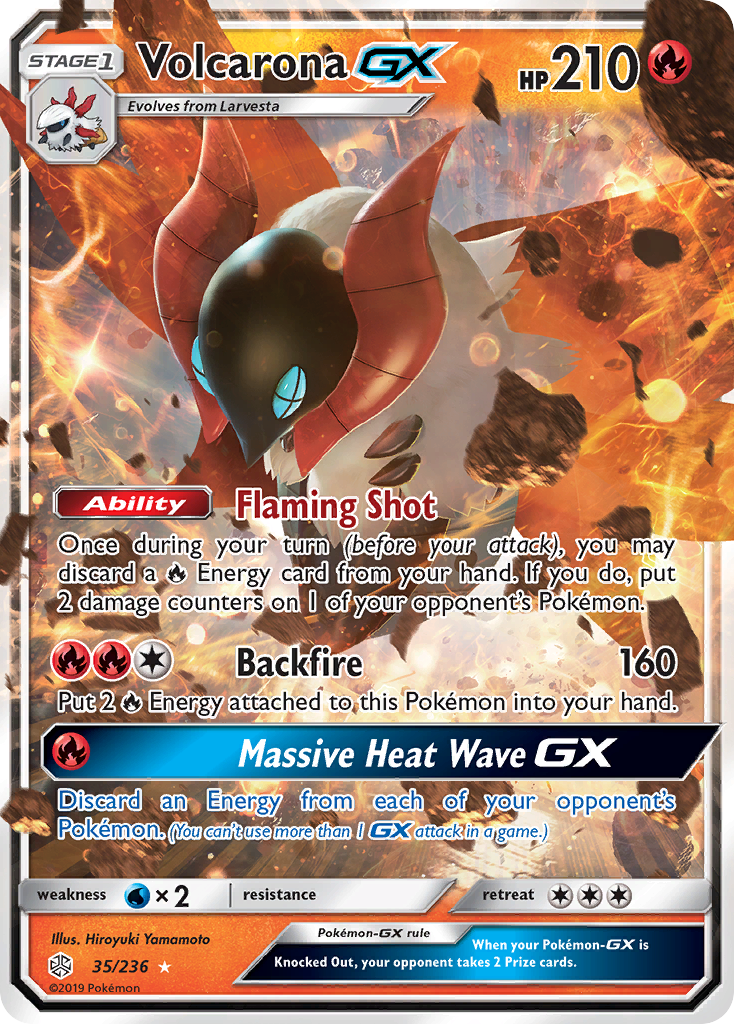 Volcarona GX (35/236) [SM - Cosmic Eclipse]