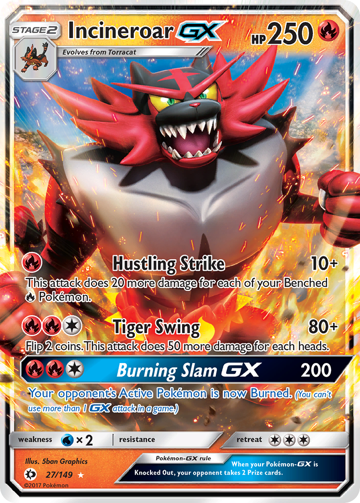 Incineroar GX (027/149) [Jumbo Cards]