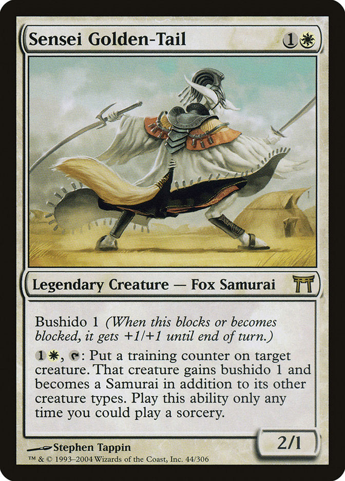 Sensei Golden-Tail (44) [Champions of Kamigawa]