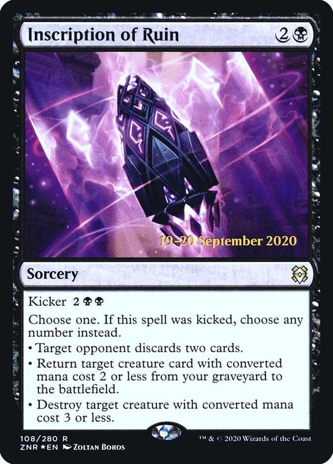 Inscription of Ruin (108) [Prerelease Cards]