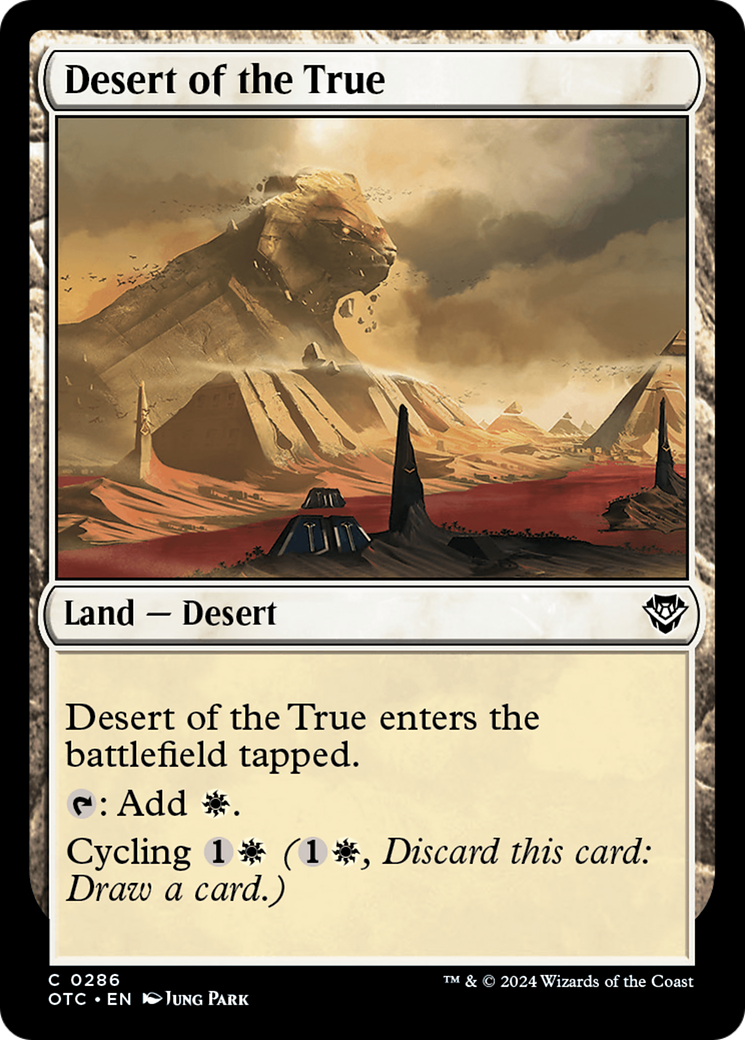 Desert of the True (286) [Commander: Outlaws of Thunder Junction]