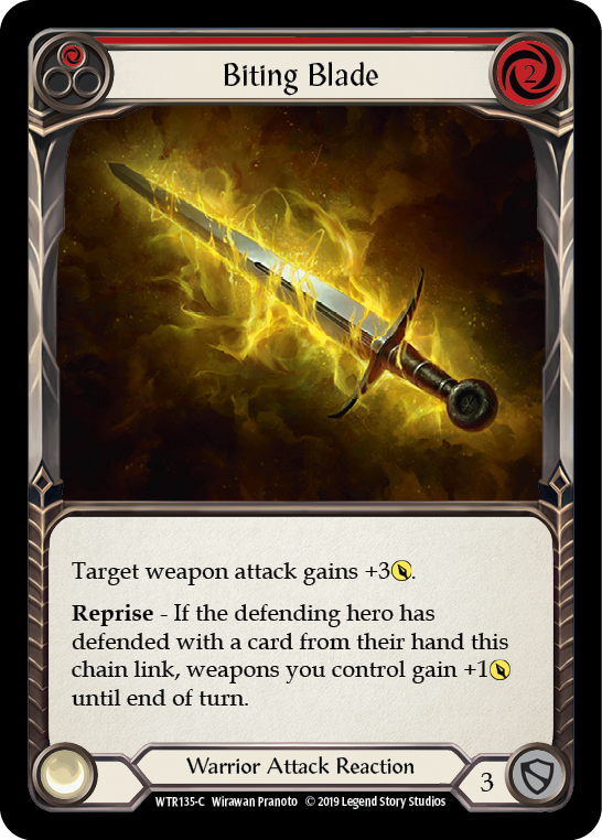 Biting Blade (Red) (WTR135) [Welcome to Rathe]