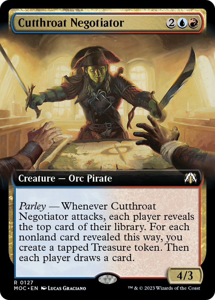 Cutthroat Negotiator (Extended Art) (127) [Commander: March of the Machine]