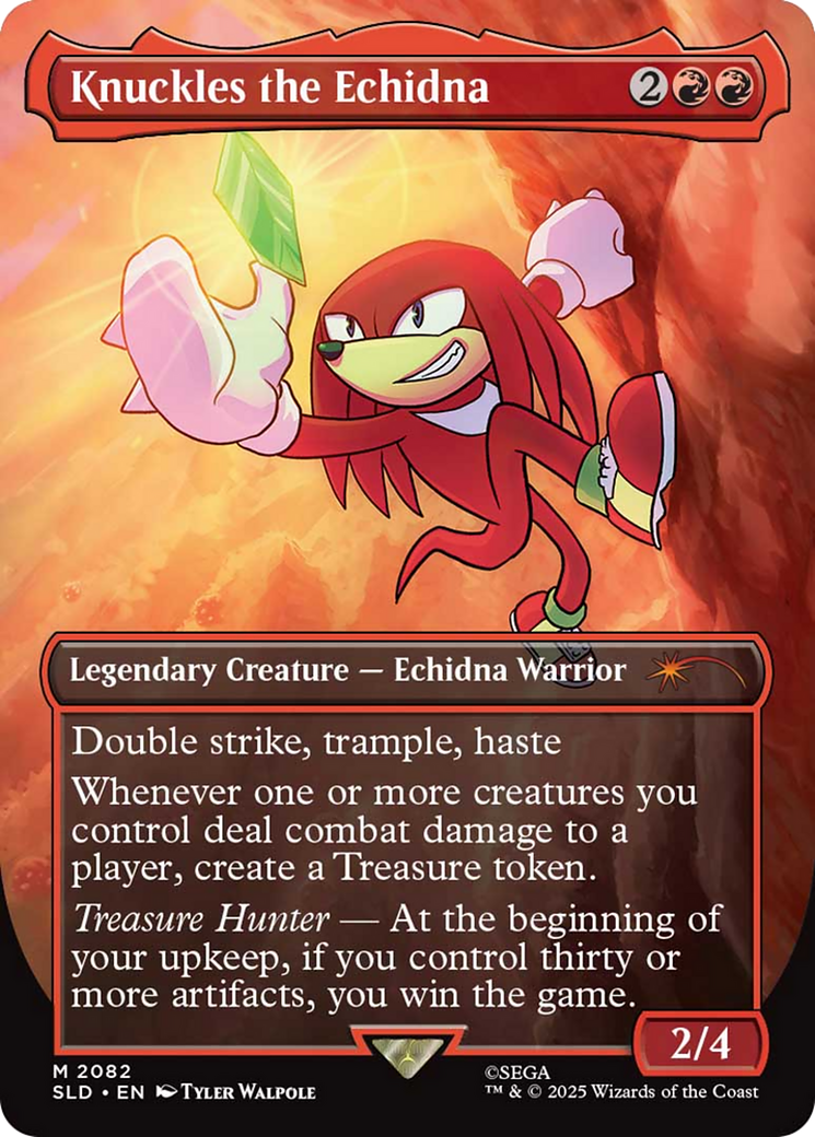 Knuckles the Echidna (Rainbow Foil) (2082) [Secret Lair Drop Series]