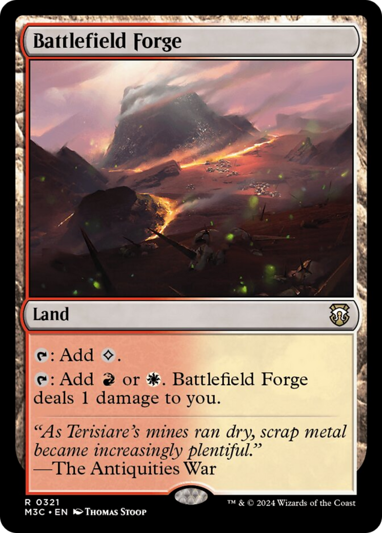 Battlefield Forge (Ripple Foil) (321) [Commander: Modern Horizons 3]