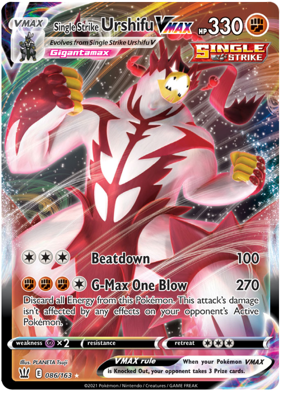 Single Strike Urshifu VMAX (086/163) [SWSH05: Battle Styles]