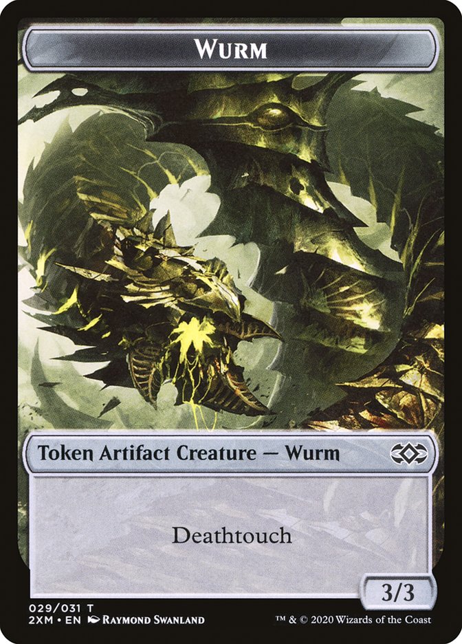 Ooze // Wurm (029) Double-Sided Token (15 // 29) [Double Masters]