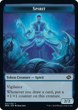 Powerstone // Spirit Double-Sided Token (7 // 1) [The Brothers' War]