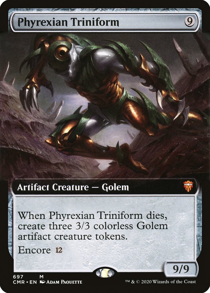 Phyrexian Triniform (Extended Art) (697) [Commander Legends]