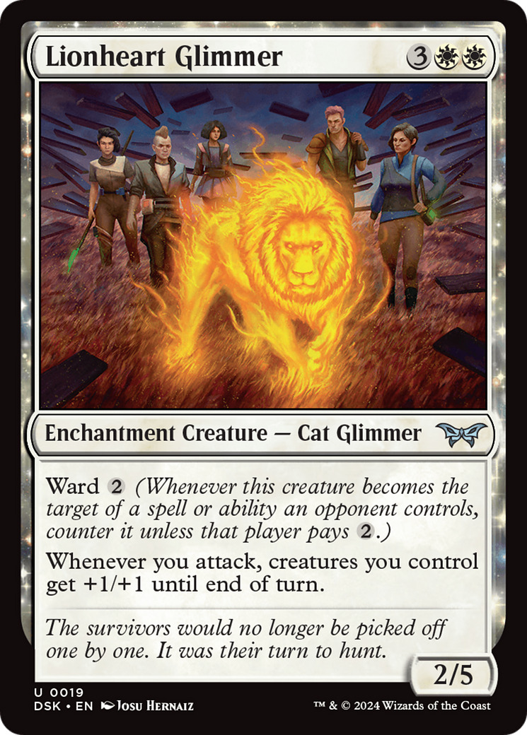 Lionheart Glimmer (19) [Duskmourn: House of Horror]