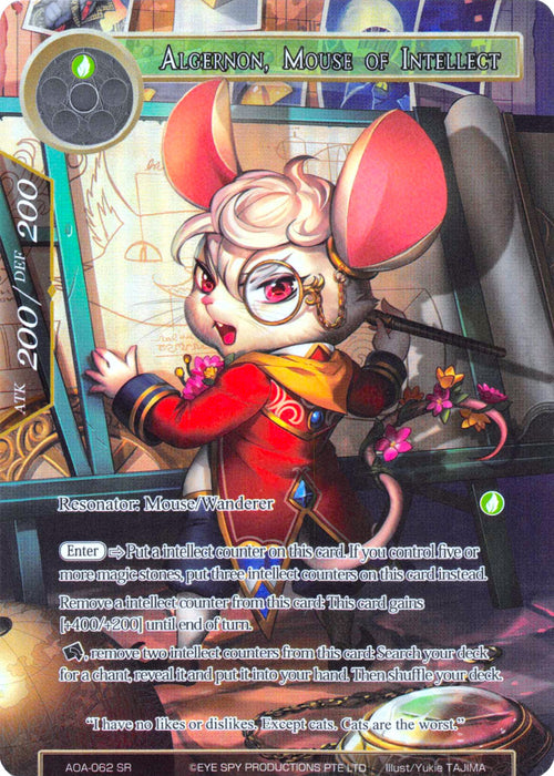 Algernon, Mouse of Intellect (Full Art) (AOA-062) [Awakening of the Ancients]