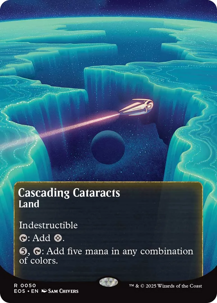 Cascading Cataracts Art Card (50/54) (50) [Art Series: Edge of Eternities]