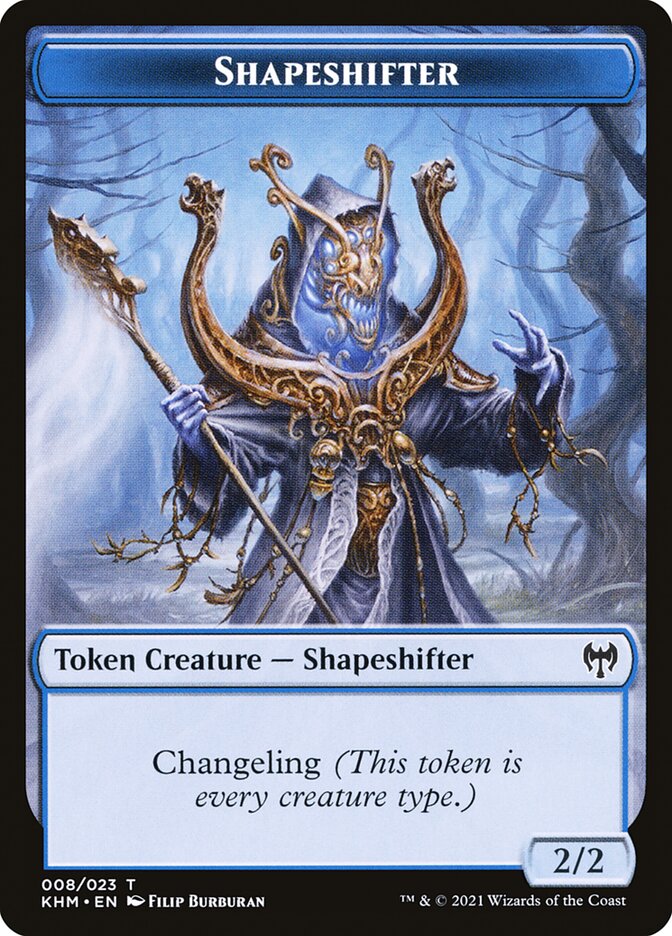 Elf Warrior // Shapeshifter Double-Sided Token (15 // 8) [Kaldheim]