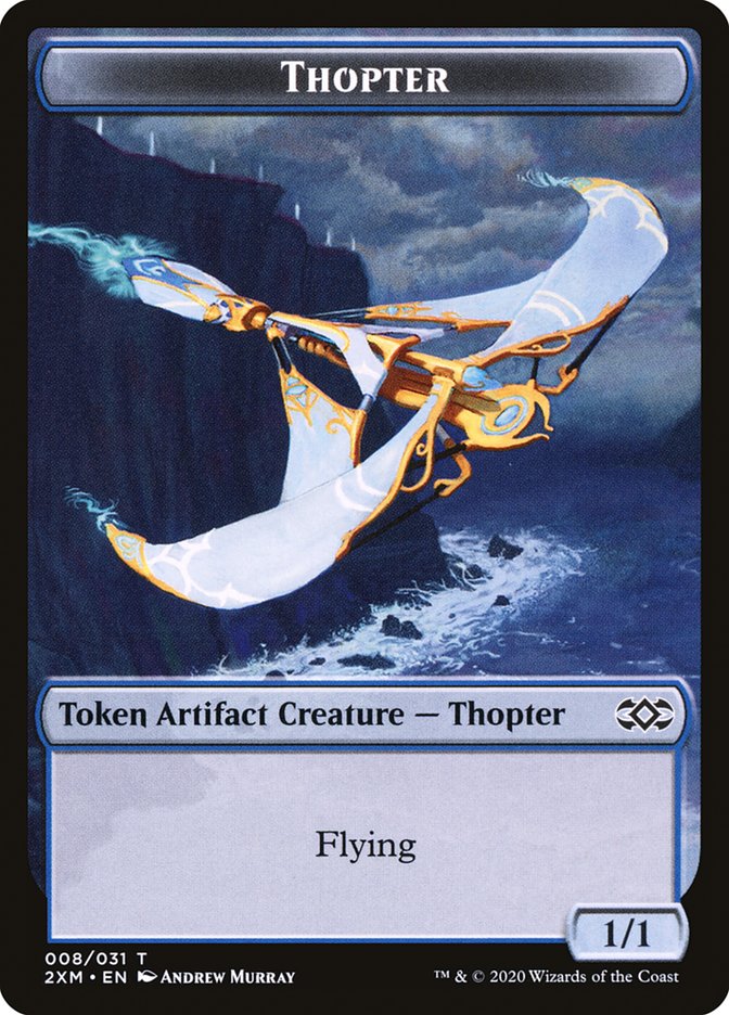 Copy // Thopter (008) Double-Sided Token (31 // 8) [Double Masters]