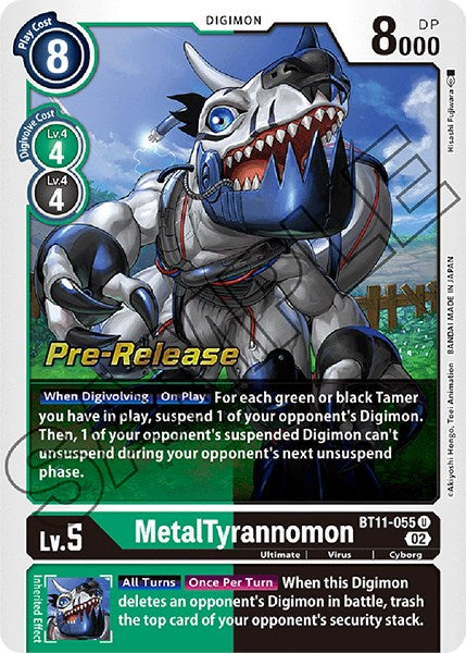 MetalTyrannomon (BT11-055 U) [Dimensional Phase Pre-Release Cards]