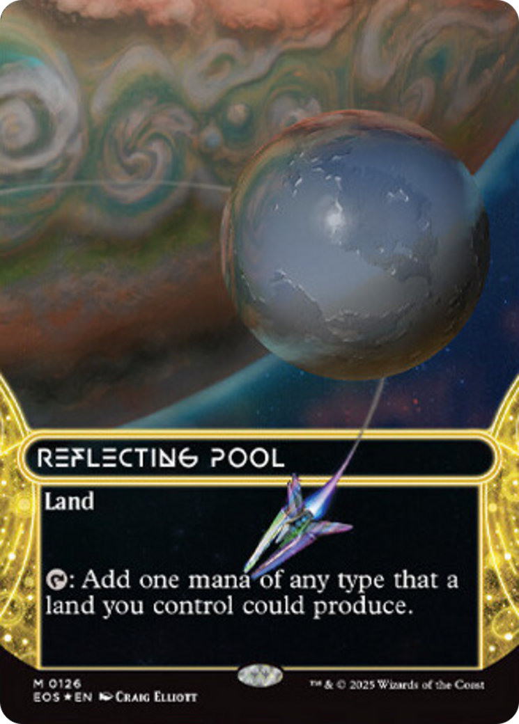 Reflecting Pool (0126) (Borderless) (Galaxy Foil) (126) [Edge of Eternities: Stellar Sights]