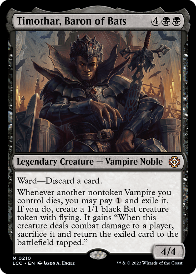 Timothar, Baron of Bats (210) [Commander: The Lost Caverns of Ixalan]