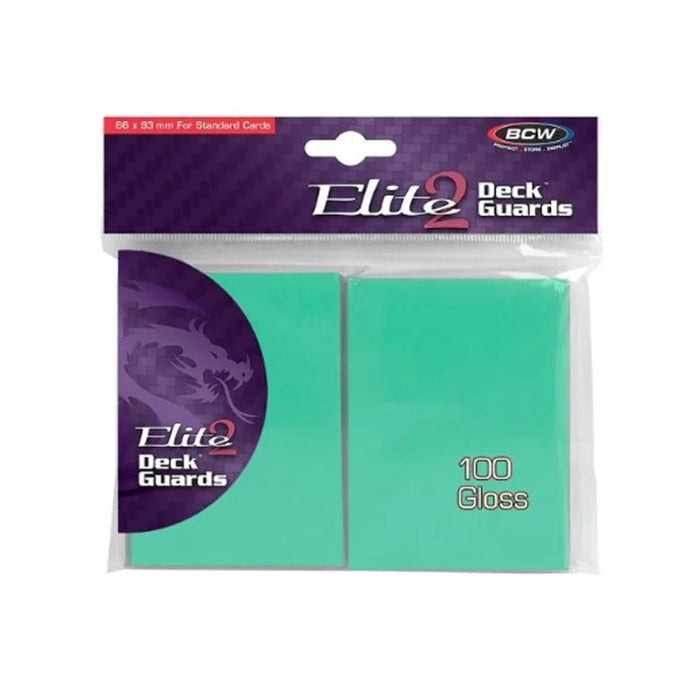 BCW Elite Deck Guard 2 - Gloss Seafoam 100CT