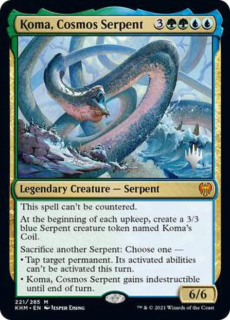 Koma, Cosmos Serpent (221) [Promo Pack: Kaldheim]