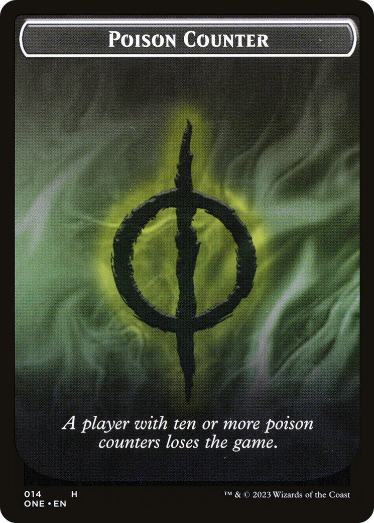 Poison Counter Token (14) [Phyrexia: All Will Be One]