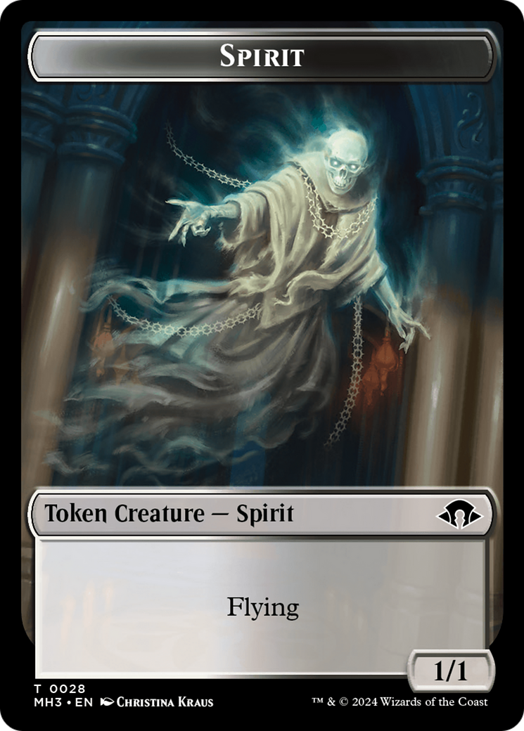 Phyrexian Germ // Spirit (0028) Double-Sided Token (16 // 28) [Modern Horizons 3]