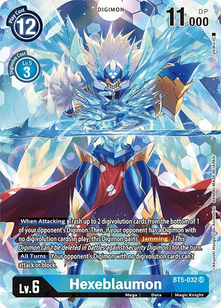 Hexeblaumon (Alternate Art) (BT5-032 SR) [Dimensional Phase]